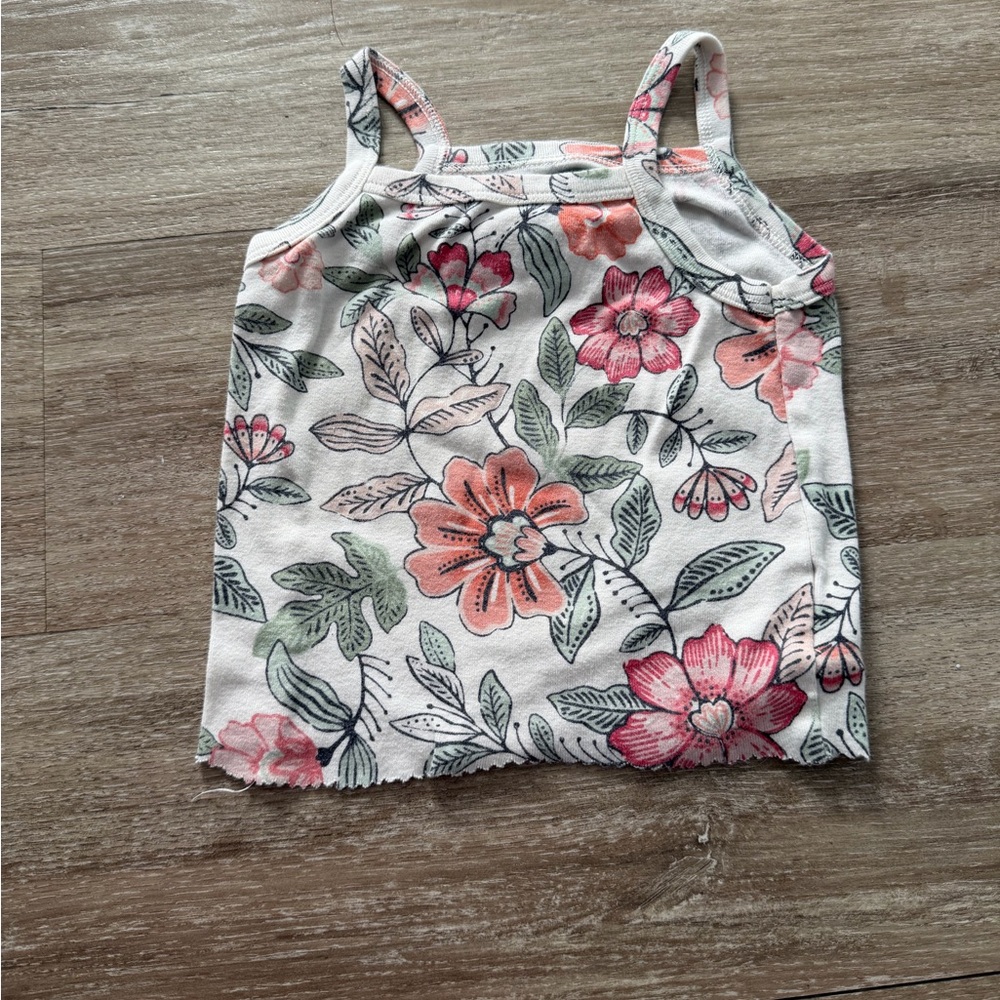 Old Navy Kids Floral Camisole - Pink and Green